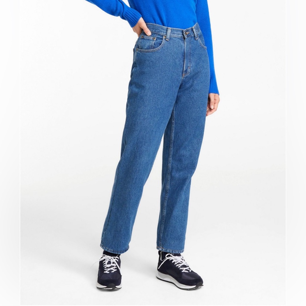 Women's Double L Jeans, Ultra High-Rise Relaxed Tapered-Leg